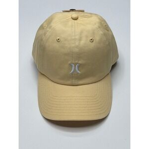 Hurley W Mom Iconic Hat Yellow Baseball Cap One Size Embroidered Logo NWT